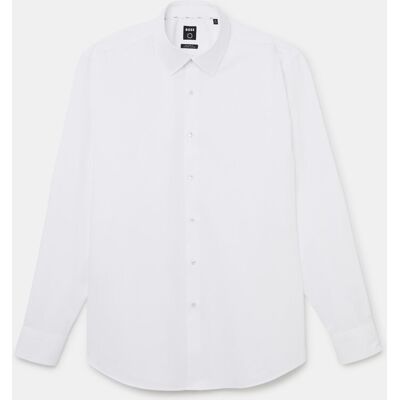 Boss - Camisa de hombre regular lisa tallas grandes. Blanco 46 Boss - Camisa de hombre regular lisa tallas grandes. Blanco 46