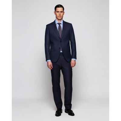 Mirto - Traje hombre regular fit pintpoint Tallas Grandes. Azul 64 Mirto - Traje hombre regular fit pintpoint Tallas Grandes. Azul 64