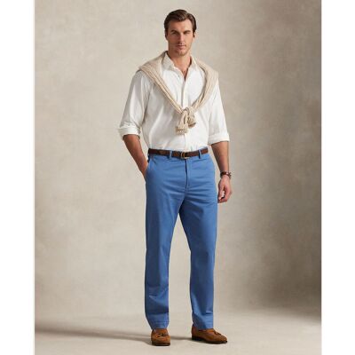 Ralph Lauren - Pantalón chino de hombre Bedford Classic Fit tallas grandes. Azul 54 - Largo 34 Ralph Lauren - Pantalón chino de hombre Bedford Classic Fit tallas grandes. Azul 54 - Largo 34