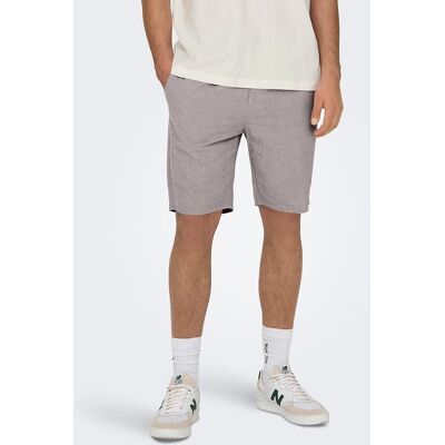Only & Sons - Pantalón bermuda de hombre de lino. Verde pardo 36 Only & Sons - Pantalón bermuda de hombre de lino. Verde pardo 36