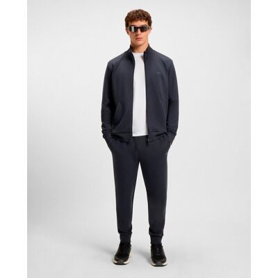 Boss - Pantalones de chándal en algodón elástico con logo estampado de hombre. Azul marino S Boss - Pantalones de chándal en algodón elástico con logo estampado de hombre. Azul marino S