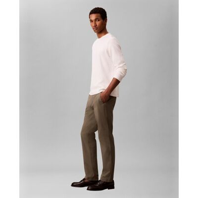 Calvin Klein - Pantalón Chino Hombre Slim Fit. Verde 42 Calvin Klein - Pantalón Chino Hombre Slim Fit. Verde 42