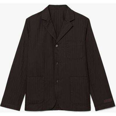 Lacoste - Blazer de hombre de jacquard de algodón. Marrón 48 Lacoste - Blazer de hombre de jacquard de algodón. Marrón 48