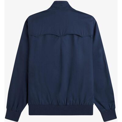 Fred Perry - Cazadora de hombre Harrington con cuello alto. Azul marino XXL Fred Perry - Cazadora de hombre Harrington con cuello alto. Azul marino XXL