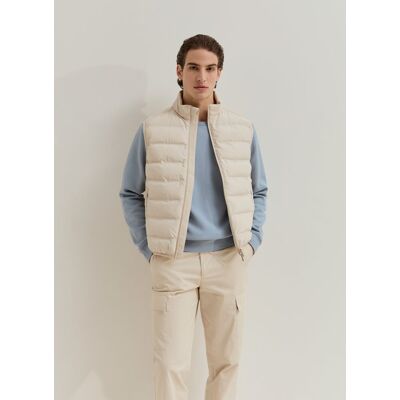 Lion of Porches - Chaleco de hombre acolchado. Beige 40 Lion of Porches - Chaleco de hombre acolchado. Beige 40