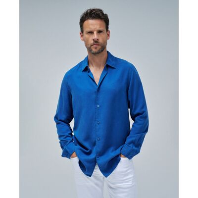 Salsa Jeans - Camisa de hombre en denim ligero. Azul denim M Salsa Jeans - Camisa de hombre en denim ligero. Azul denim M