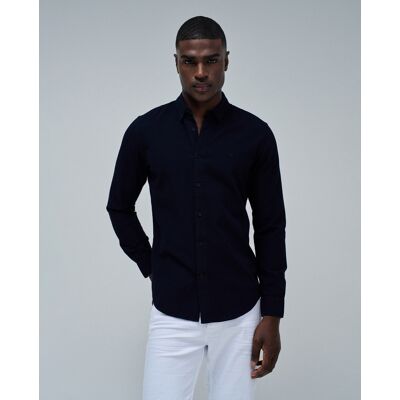 Salsa Jeans - Camisa de hombre texturada. Azul oscuro L Salsa Jeans - Camisa de hombre texturada. Azul oscuro L