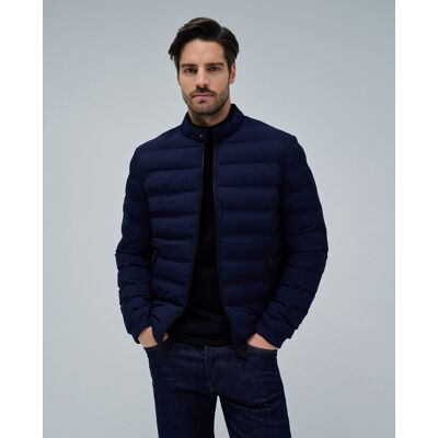 Salsa Jeans - Abrigo de hombre acolchado con bolsillos. Azul oscuro S Salsa Jeans - Abrigo de hombre acolchado con bolsillos. Azul oscuro S
