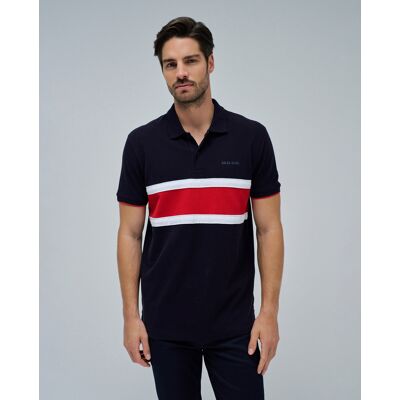 Salsa Jeans - Polo de hombre tricolor. Azul oscuro XL Salsa Jeans - Polo de hombre tricolor. Azul oscuro XL