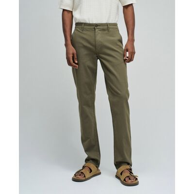 Salsa Jeans - Pantalones chino de pierna slim de hombre. Verde Oliva 38 - Largo 32 Salsa Jeans - Pantalones chino de pierna slim de hombre. Verde Oliva 38 - Largo 32