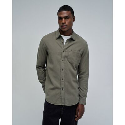 Salsa Jeans - Camisa de hombre de denim ligero. Verde XXL Salsa Jeans - Camisa de hombre de denim ligero. Verde XXL