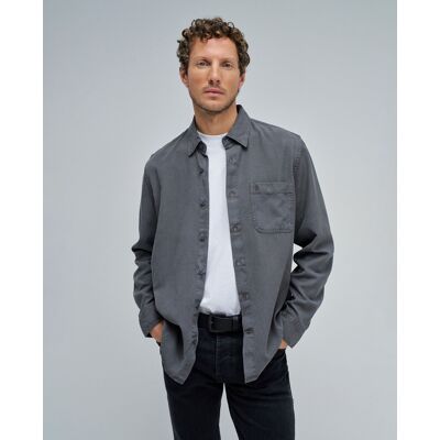Salsa Jeans - Camisa de hombre con corte regular y cuello básico. Gris S Salsa Jeans - Camisa de hombre con corte regular y cuello básico. Gris S
