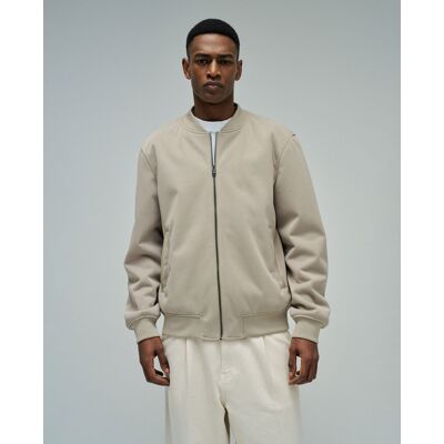 Salsa Jeans - Cazadora bomber texturizada repelente al agua de hombre. Natural S Salsa Jeans - Cazadora bomber texturizada repelente al agua de hombre. Natural S