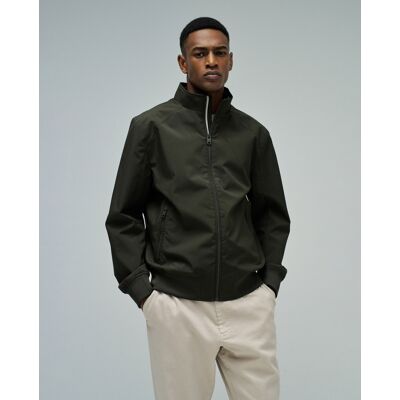 Salsa Jeans - Cazadora bomber de corte regular de hombre. Verde oscuro XL Salsa Jeans - Cazadora bomber de corte regular de hombre. Verde oscuro XL