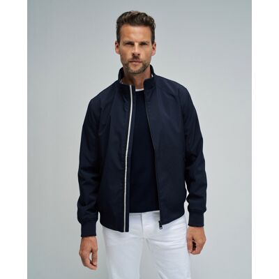 Salsa Jeans - Cazadora bomber de corte regular de hombre. Azul marino M Salsa Jeans - Cazadora bomber de corte regular de hombre. Azul marino M