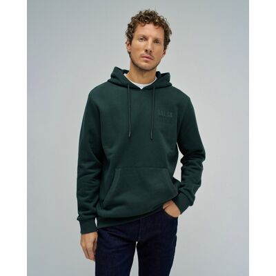 Salsa Jeans - Sudadera de hombre con capucha con branding. Verde XL Salsa Jeans - Sudadera de hombre con capucha con branding. Verde XL