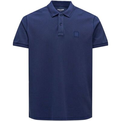 Salsa Jeans - Polo con branding de hombre. Azul XL Salsa Jeans - Polo con branding de hombre. Azul XL