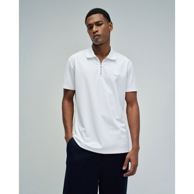 Salsa Jeans - Polo de hombre con cierre regular fit. Blanco L Salsa Jeans - Polo de hombre con cierre regular fit. Blanco L