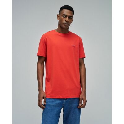 Salsa Jeans - Camiseta con branding slim fit de hombre. Rojo S Salsa Jeans - Camiseta con branding slim fit de hombre. Rojo S