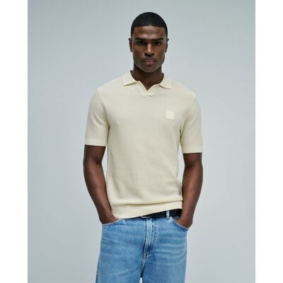 Salsa Jeans - Polo de punto tricotado de hombre. Natural XL Salsa Jeans - Polo de punto tricotado de hombre. Natural XL