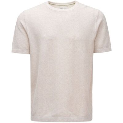 Salsa Jeans - Camiseta de hombre en punto tricotado. Natural S Salsa Jeans - Camiseta de hombre en punto tricotado. Natural S