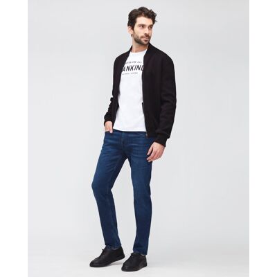 7 For All Mankind - Vaqueros de hombre slim de tiro medio en color azul marino. Azul marino 42 7 For All Mankind - Vaqueros de hombre slim de tiro medio en color azul marino. Azul marino 42