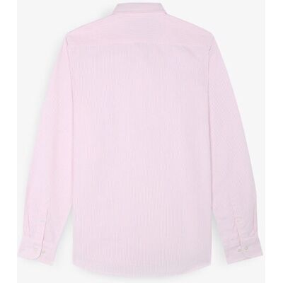 Scalpers - Camisa Oxford de hombre regular fit de rayas. Rosa XXL Scalpers - Camisa Oxford de hombre regular fit de rayas. Rosa XXL