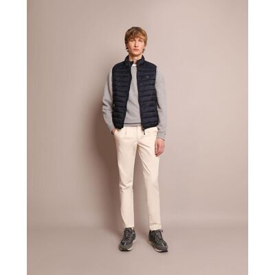 Scalpers - Chaleco de abrigo de hombre slim fit con cremallera. Navy L Scalpers - Chaleco de abrigo de hombre slim fit con cremallera. Navy L
