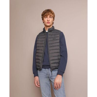Scalpers - Chaleco de abrigo de hombre slim fit con cremallera. Gris oscuro S Scalpers - Chaleco de abrigo de hombre slim fit con cremallera. Gris oscuro S