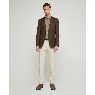 Mirto - Pantalón de hombre casual y regular fit de algodón. Natural 46 Mirto - Pantalón de hombre casual y regular fit de algodón. Natural 46