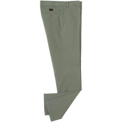 Mirto - Pantalón de hombre casual y regular fit de algodón. Verde 42 Mirto - Pantalón de hombre casual y regular fit de algodón. Verde 42