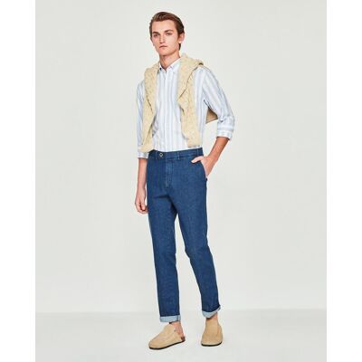 Mirto - Vaquero de hombre tipo chino regular. Azul marino 38 Mirto - Vaquero de hombre tipo chino regular. Azul marino 38