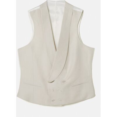 Silbon - Chaleco de traje ceremonia de hombre gris perla. Gris 56 Silbon - Chaleco de traje ceremonia de hombre gris perla. Gris 56