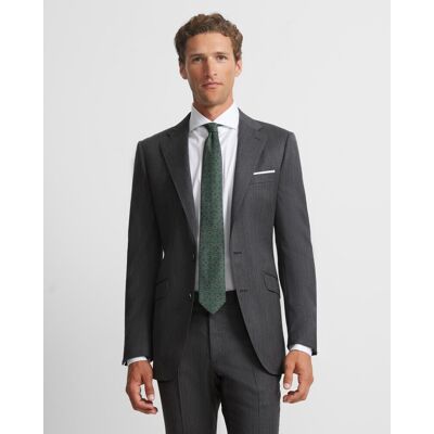 Silbon - Americana de traje de hombre clásico espiga gris. Gris 44 Silbon - Americana de traje de hombre clásico espiga gris. Gris 44