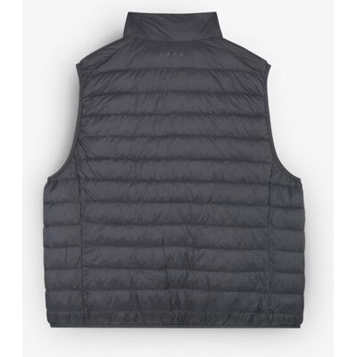 Scalpers - Chaleco de hombre water repellent con cremallera. Gris oscuro 4XL Scalpers - Chaleco de hombre water repellent con cremallera. Gris oscuro 4XL