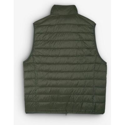 Scalpers - Chaleco de hombre water repellent con cremallera. Kaki 5XL Scalpers - Chaleco de hombre water repellent con cremallera. Kaki 5XL