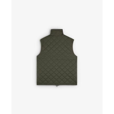 Scalpers - Chaleco de abrigo de hombre de cuello alto con cremallera. Verde militar XXL Scalpers - Chaleco de abrigo de hombre de cuello alto con cremallera. Verde militar XXL