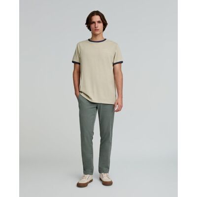 Scalpers - Pantalones chinos de hombre regular fit ligeramente elásticos. Verde 38 Scalpers - Pantalones chinos de hombre regular fit ligeramente elásticos. Verde 38