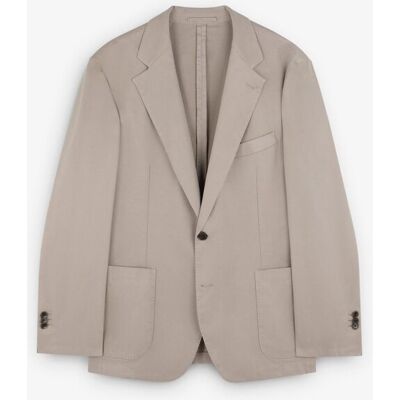 Scalpers - Blazer de hombre casual con cierre abotonado. Crema 48 Scalpers - Blazer de hombre casual con cierre abotonado. Crema 48