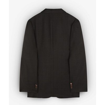 Scalpers - Traje de hombre de lana regular fit de cuadros. Marrón 48 Scalpers - Traje de hombre de lana regular fit de cuadros. Marrón 48