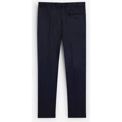 Scalpers - Pantalón de traje de hombre regular fit de lana. Azul oscuro 40 Scalpers - Pantalón de traje de hombre regular fit de lana. Azul oscuro 40