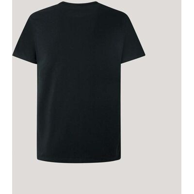 Pepe Jeans - Camiseta de hombre logo estampado fit slim. Negro XL Pepe Jeans - Camiseta de hombre logo estampado fit slim. Negro XL