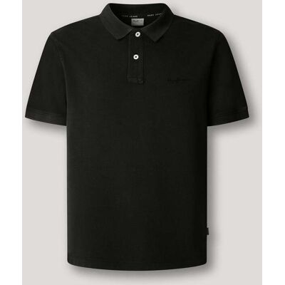 Pepe Jeans - Polo de hombre piqué fit slim. Negro XL Pepe Jeans - Polo de hombre piqué fit slim. Negro XL