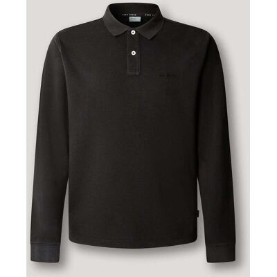 Pepe Jeans - Polo de hombre piqué fit slim. Negro M Pepe Jeans - Polo de hombre piqué fit slim. Negro M