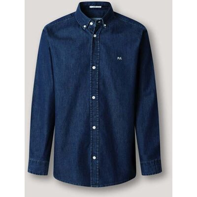 Pepe Jeans - Camisa de hombre denim fit slim. Rojo S Pepe Jeans - Camisa de hombre denim fit slim. Rojo S