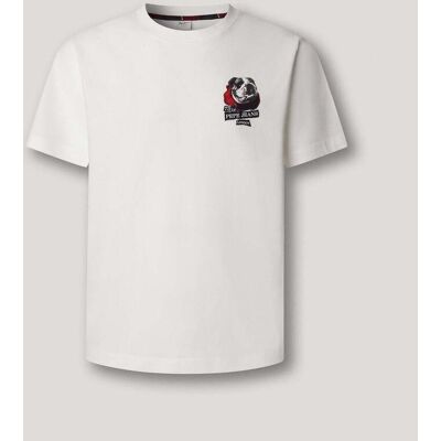 Pepe Jeans - Camiseta de hombre gráfico estampado fit regular. Blanco M Pepe Jeans - Camiseta de hombre gráfico estampado fit regular. Blanco M