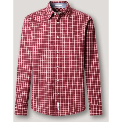 Pepe Jeans - Camisa de hombre popelín cuadros fit slim. Rojo M Pepe Jeans - Camisa de hombre popelín cuadros fit slim. Rojo M