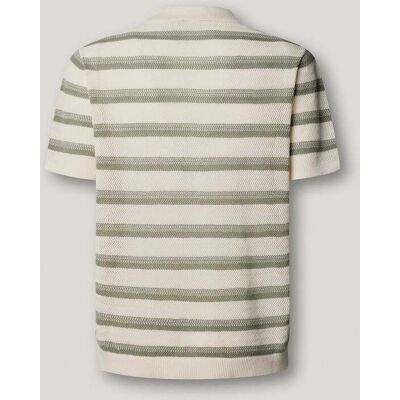 Pepe Jeans - Polo de hombre de punto con rayas. Verde XL Pepe Jeans - Polo de hombre de punto con rayas. Verde XL