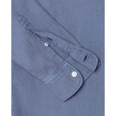 Pepe Jeans - Camisa de lino fit regular. Azul L Pepe Jeans - Camisa de lino fit regular. Azul L