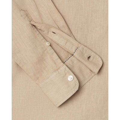 Pepe Jeans - Camisa de lino fit regular. Natural XXL Pepe Jeans - Camisa de lino fit regular. Natural XXL